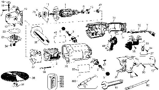 Part Location Diagram of 448519-08SV Black and Decker Armature and fan
